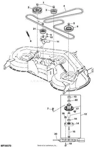 john deere d130 drive belt diagram
