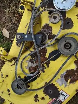 john deere lt166 48c mower deck belt diagram