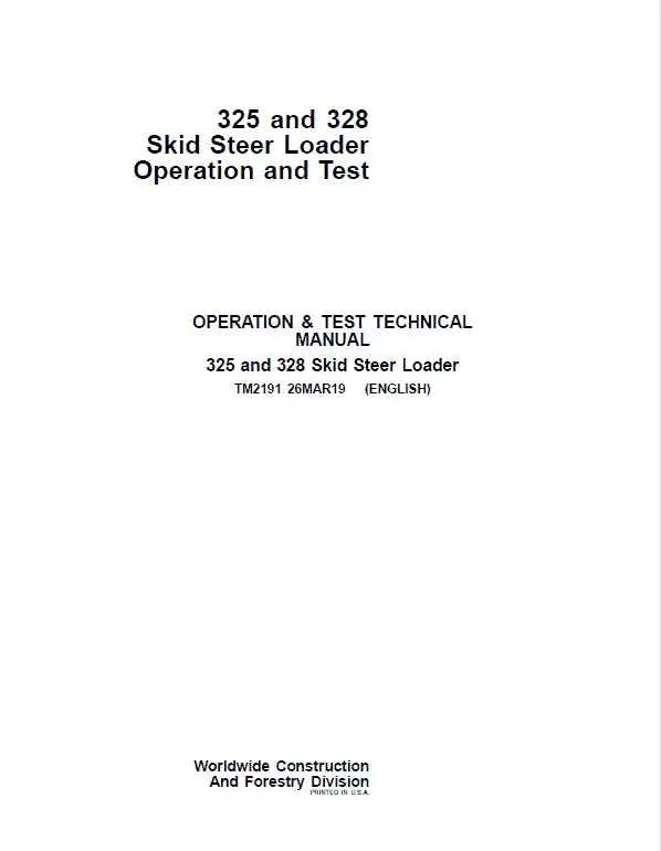 john deere 325 skid steer wiring diagram