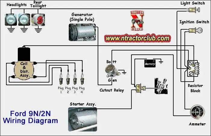 john deere tractor 1947 a wiring diagram