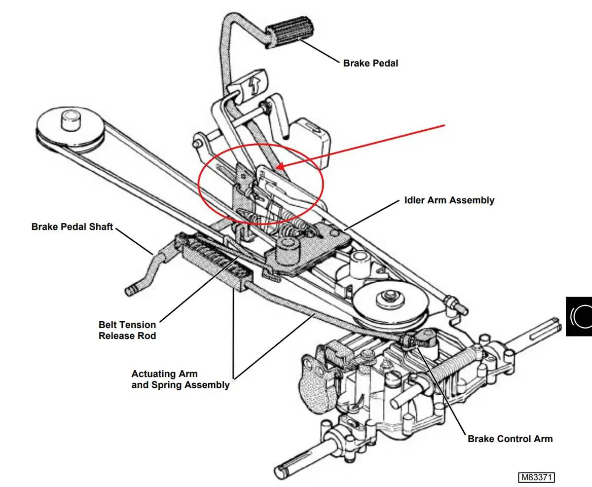 john deere lx188 mower deck belt diagram